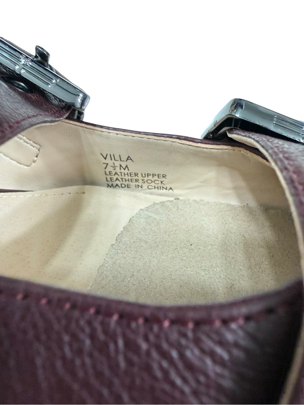 Liverpool Los Angeles Villa Leather Slingback With Double Buckle. - Picture 3 of 6
